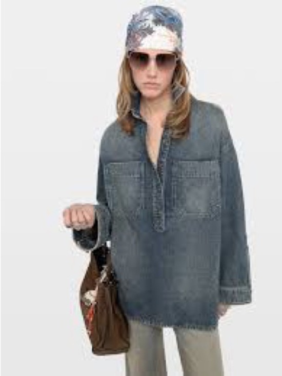 Zadig & Voltaire Tops - Zadig & Voltaire Timona Denim Shirt size M